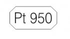43-322C Gehaltestempel voor stempeltang Pt950